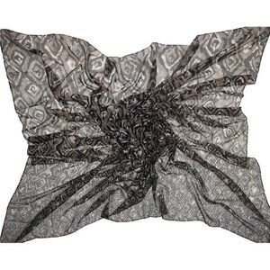 Accessories First Graphic Square Womens Polyester Printed Scarf